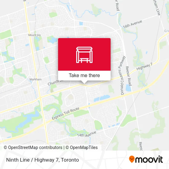 Ninth Line / Highway 7 map