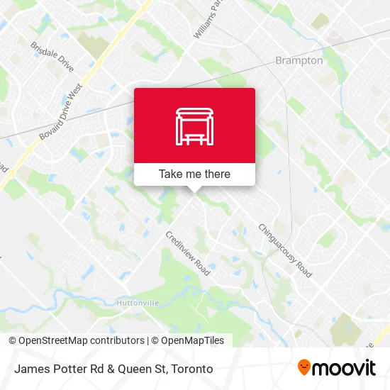 James Potter Rd & Queen St map