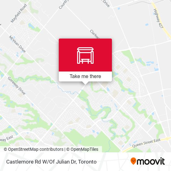 Castlemore Rd W/Of Julian Dr map