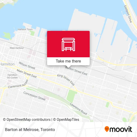 Barton at Melrose map