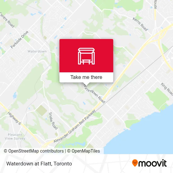 Waterdown at Flatt map