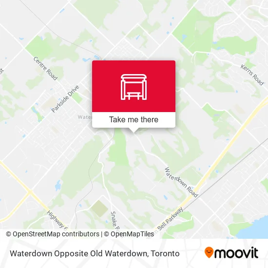 Waterdown Opposite Old Waterdown map