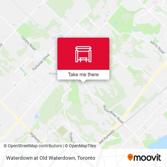 Waterdown at Old Waterdown map