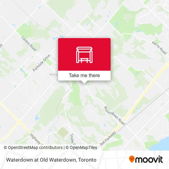 Waterdown at Old Waterdown map