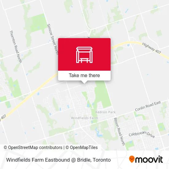 Windfields Farm Eastbound @ Bridle plan