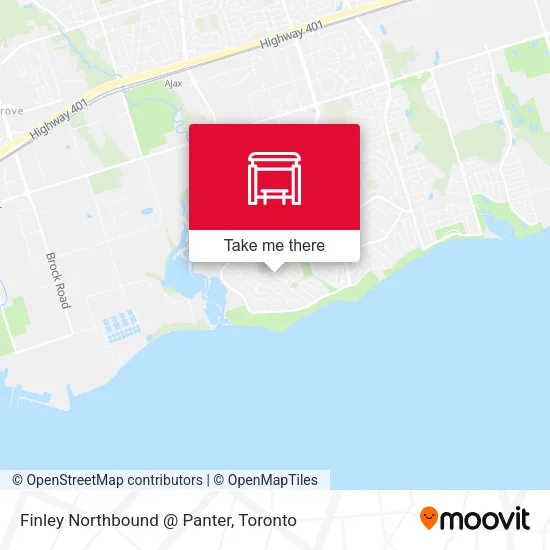 Finley Northbound @ Panter map