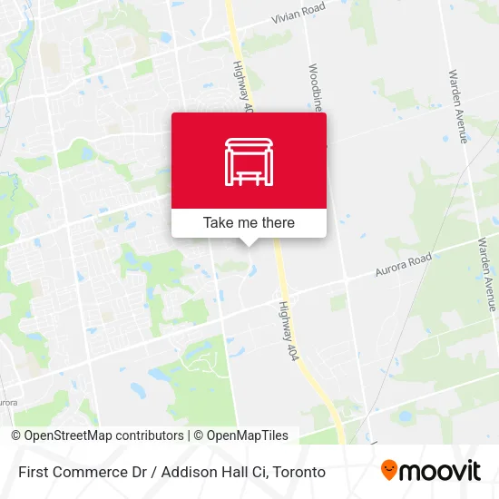 First Commerce Dr / Addison Hall Ci map