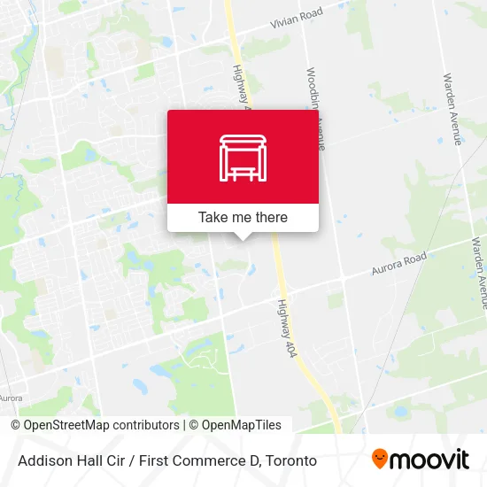 Addison Hall Cir / First Commerce D map