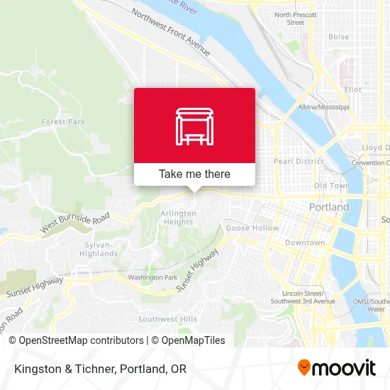 Kingston & Tichner map