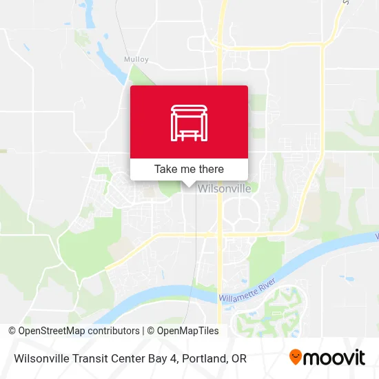 Wilsonville Transit Center Bay 4 map