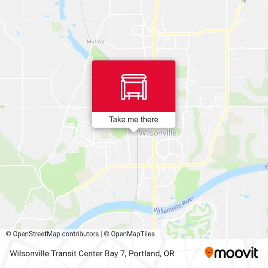 Wilsonville Transit Center Bay 7 map
