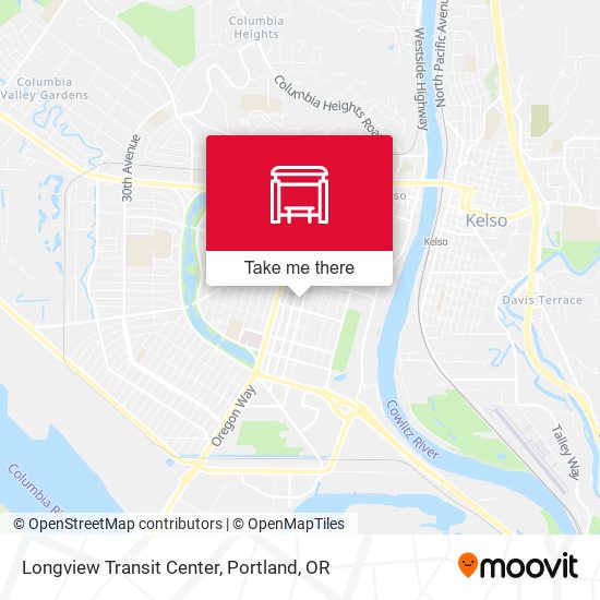 Mapa de Longview Transit Center