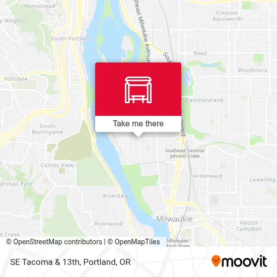 SE Tacoma & 13th map