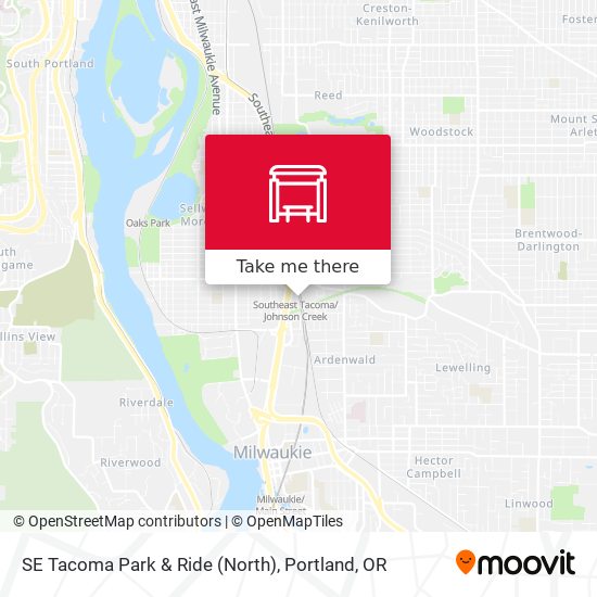 Mapa de SE Tacoma Park & Ride (North)