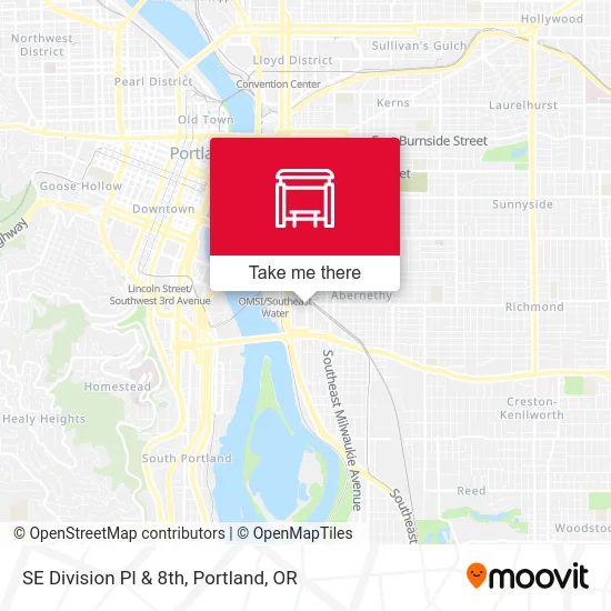 Mapa de SE Division Pl & 8th