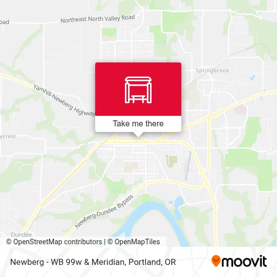Newberg - WB 99w & Meridian map