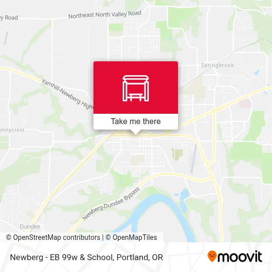 Newberg - EB 99w & School map