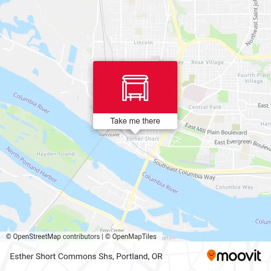 Esther Short Commons Shs map