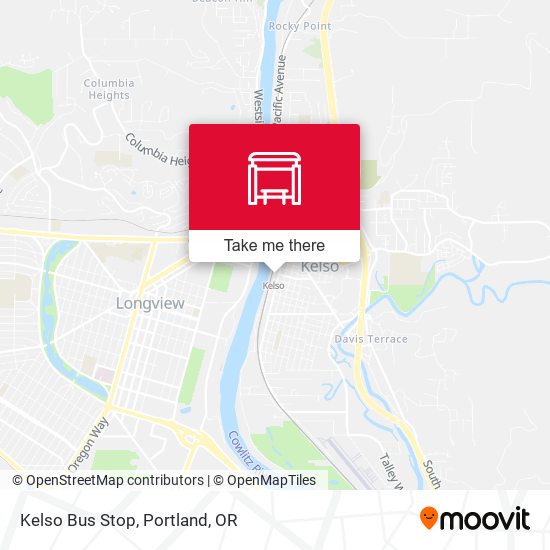 Kelso Bus Stop map
