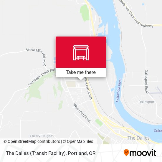 Mapa de The Dalles (Transit Facility)