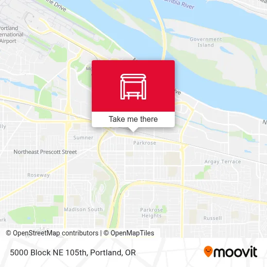 5000 Block NE 105th map