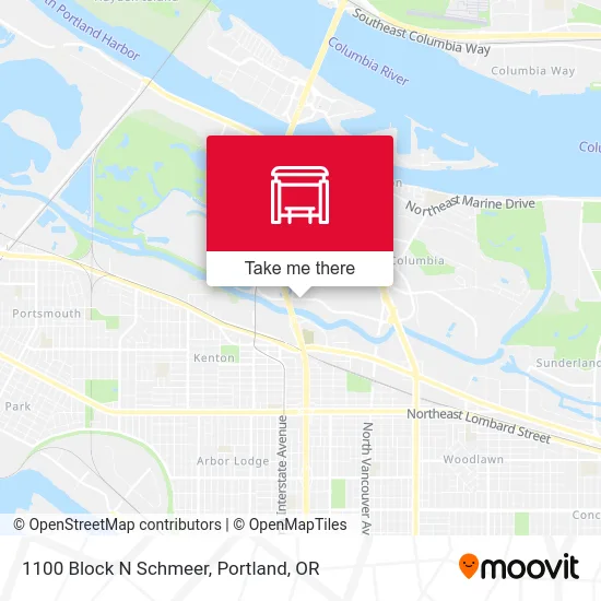 1100 Block N Schmeer map