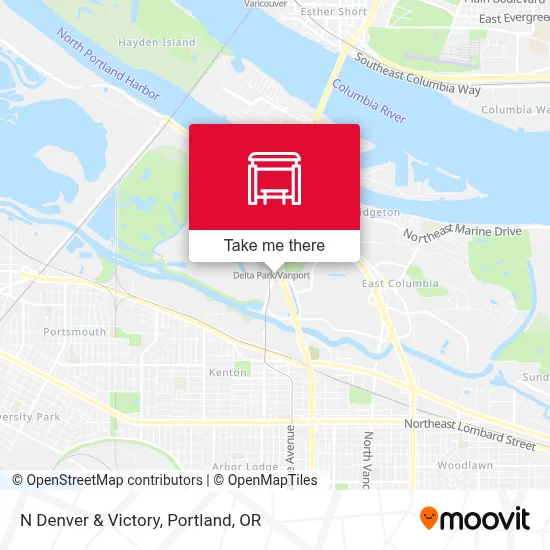 N Denver & Victory map