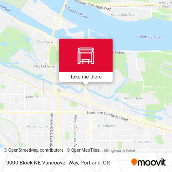 9000 Block NE Vancouver Way map