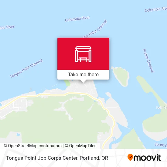 Tongue Point Job Corps Center map