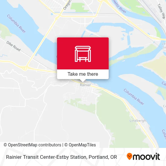 Rainier Transit Center-Estby Station map