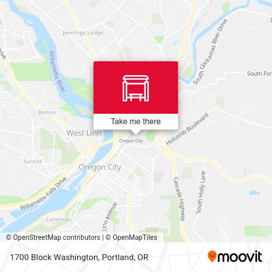 1700 Block Washington map