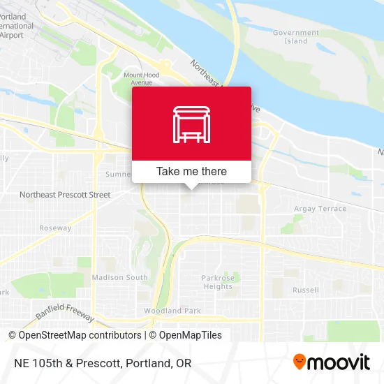 Mapa de NE 105th & Prescott