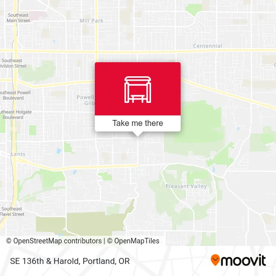 SE 136th & Harold map