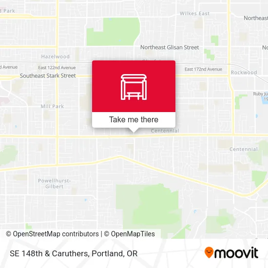 Mapa de SE 148th & Caruthers