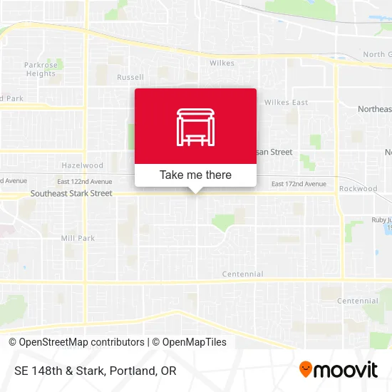 Mapa de SE 148th & Stark