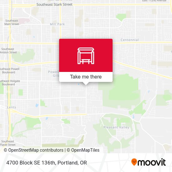 4700 Block SE 136th map