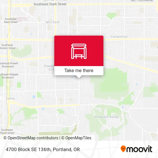 4700 Block SE 136th map