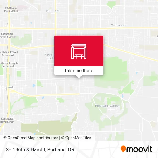 SE 136th & Harold map