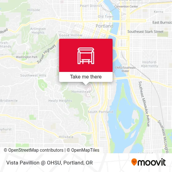 Vista Pavillion @ OHSU map