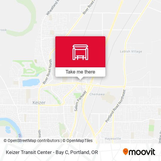 Keizer Transit Center - Bay C map