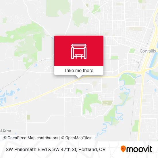 Mapa de SW Philomath Blvd & SW 47th St