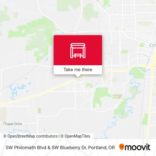 Mapa de SW Philomath Blvd & SW Blueberry Dr
