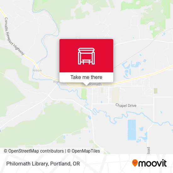 Philomath Library map