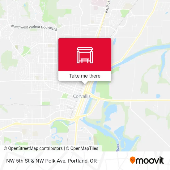 NW 5th St & NW Polk Ave map