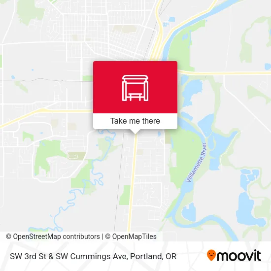 SW 3rd St & SW Cummings Ave map