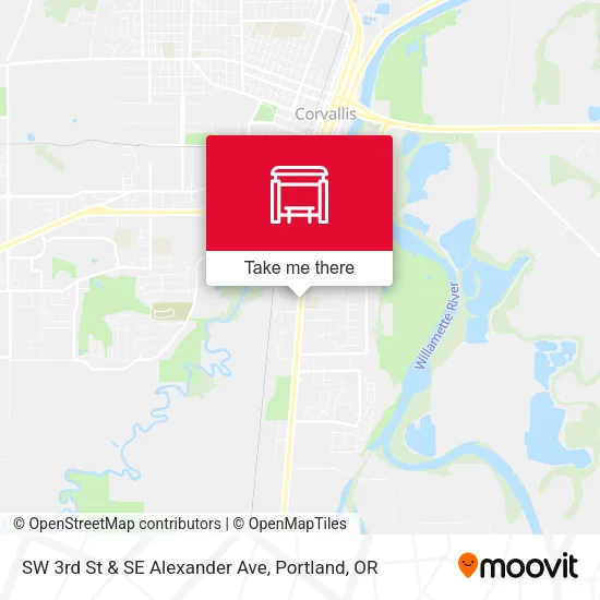 SW 3rd St & SE Alexander Ave map