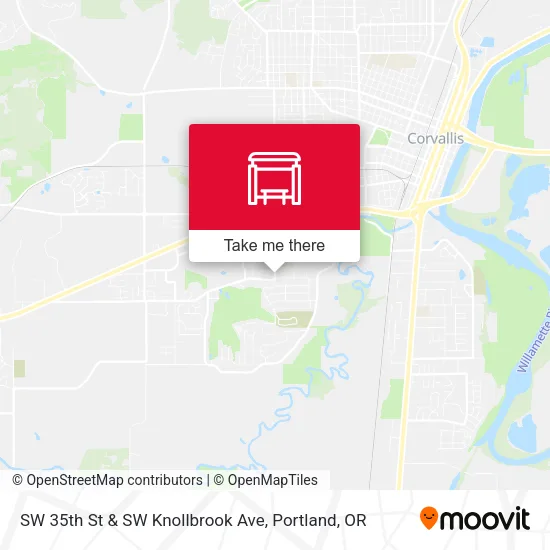 SW 35th St & SW Knollbrook Ave map