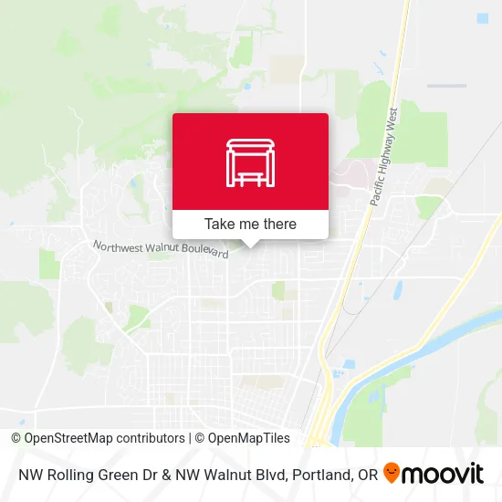 NW Rolling Green Dr & NW Walnut Blvd map
