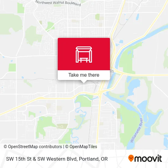 SW 15th St & SW Western Blvd map