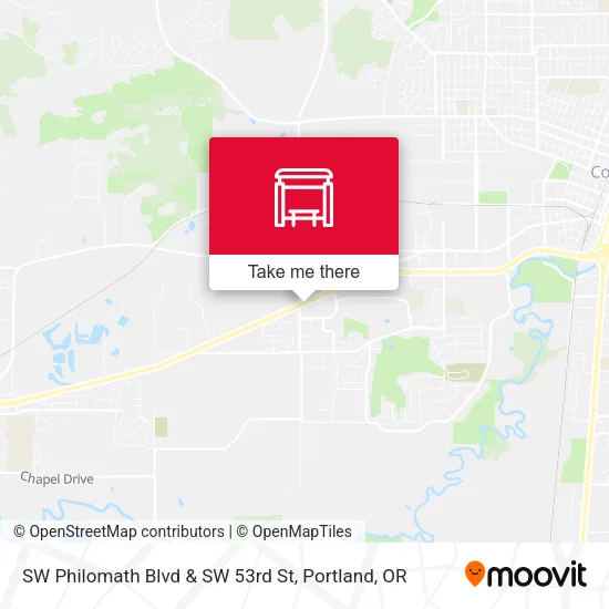 Mapa de SW Philomath Blvd & SW 53rd St